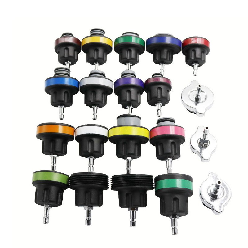 Automotive Radiator Coolant Pressure Tester Kit With Adapters 28pcs
