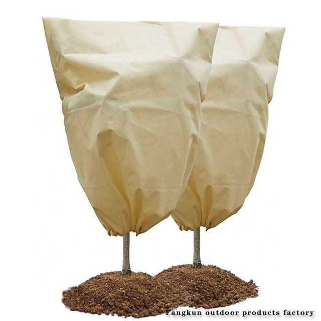 Winter Tree Antifreeze protection Cover Non-woven Plant Cold protection Cover Rope Plant Frost protection Bag