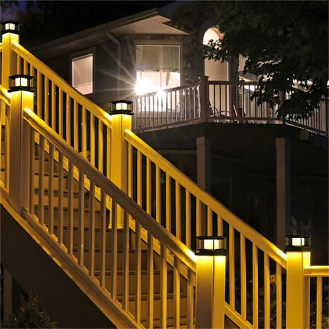 JYLIGHTING European Style Outdoor Column Lamp Black White Solar Powered LED Waterproof Antifreeze E27 for Garden Villa Fence