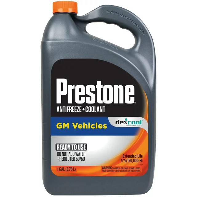 Prestone AF850 DEX-COOL Antifreeze+Coolant Extended Life Prediluted 50/50 1 Gallon