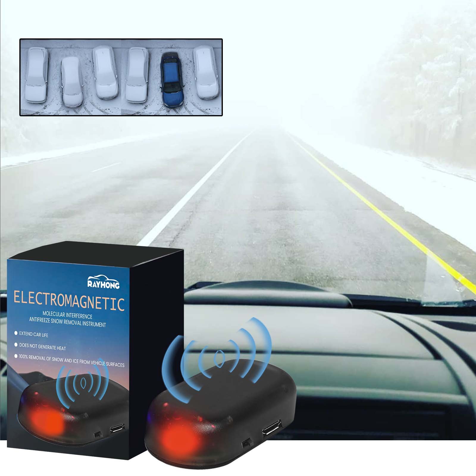 Electric Ice Remover Car Electromagnetic Molecular Interference Snow Removal Wholesale Car Diffuse
