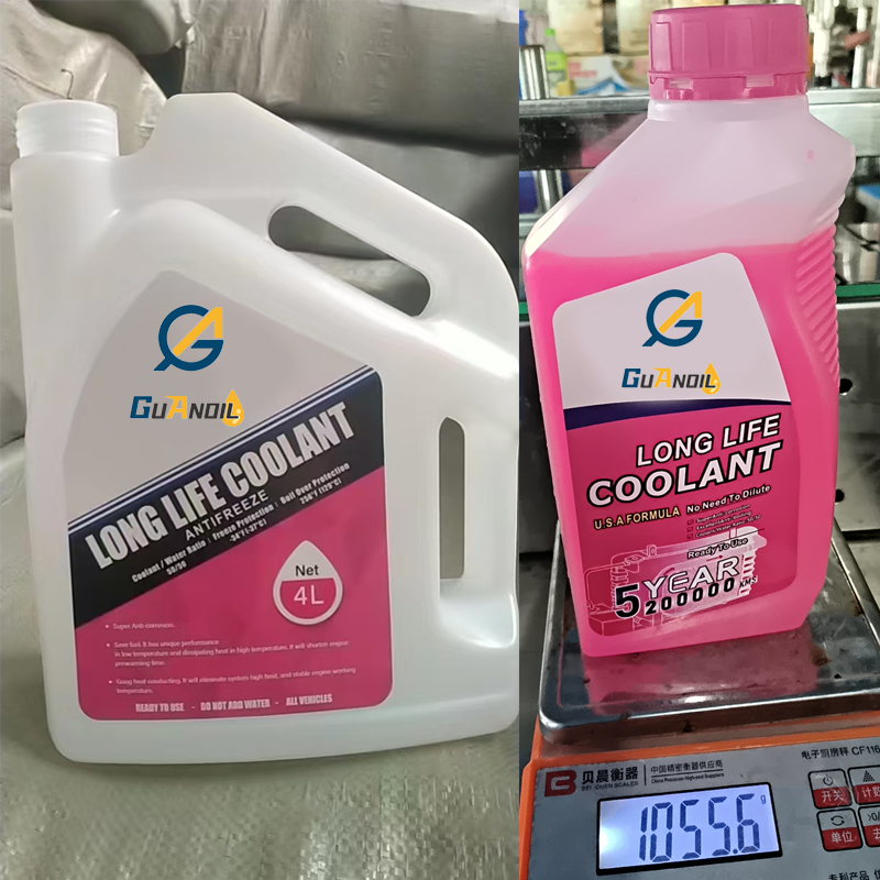 High Quality Waterless Green Pink Blue 1L&4L Extended Life Antifreeze Coolant Fluid for Cars & Motorcycles