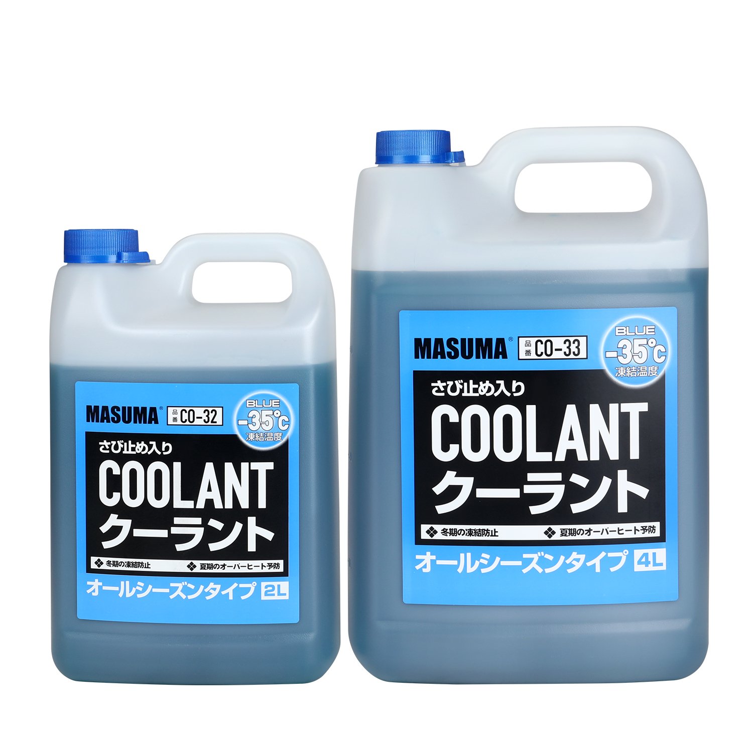 CO-33 MASUMA Antifreeze Coolant Water Blue Color 4L Factory Stock Goods for BMW/Audi/Benz German Cars