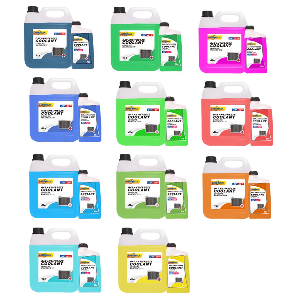 LUBEMAXX Factory Price G12 OAT Antifreeze Coolant Radiator Water tank Water Green Red Blue pink Antifreeze Car Coolant