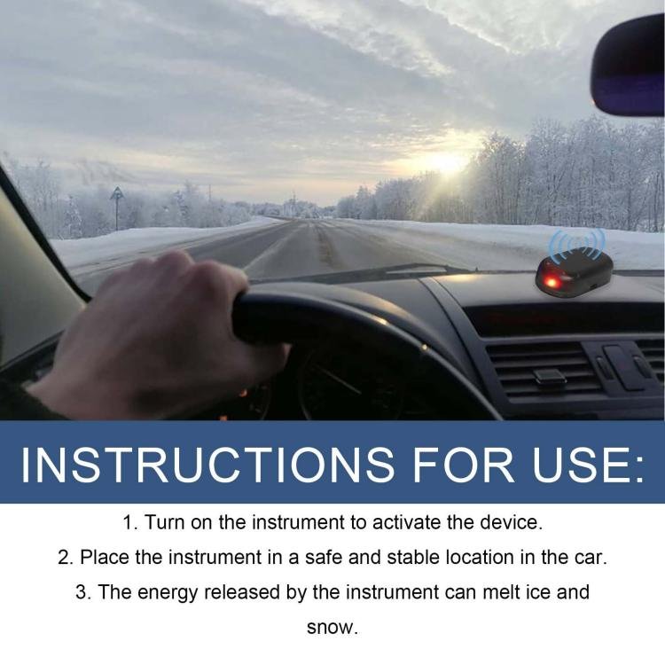 Electromagnetic Molecular Interference Antifreeze Snow Removal Instrument, Automatic Car Snow Removal Device, Portable Mini Air