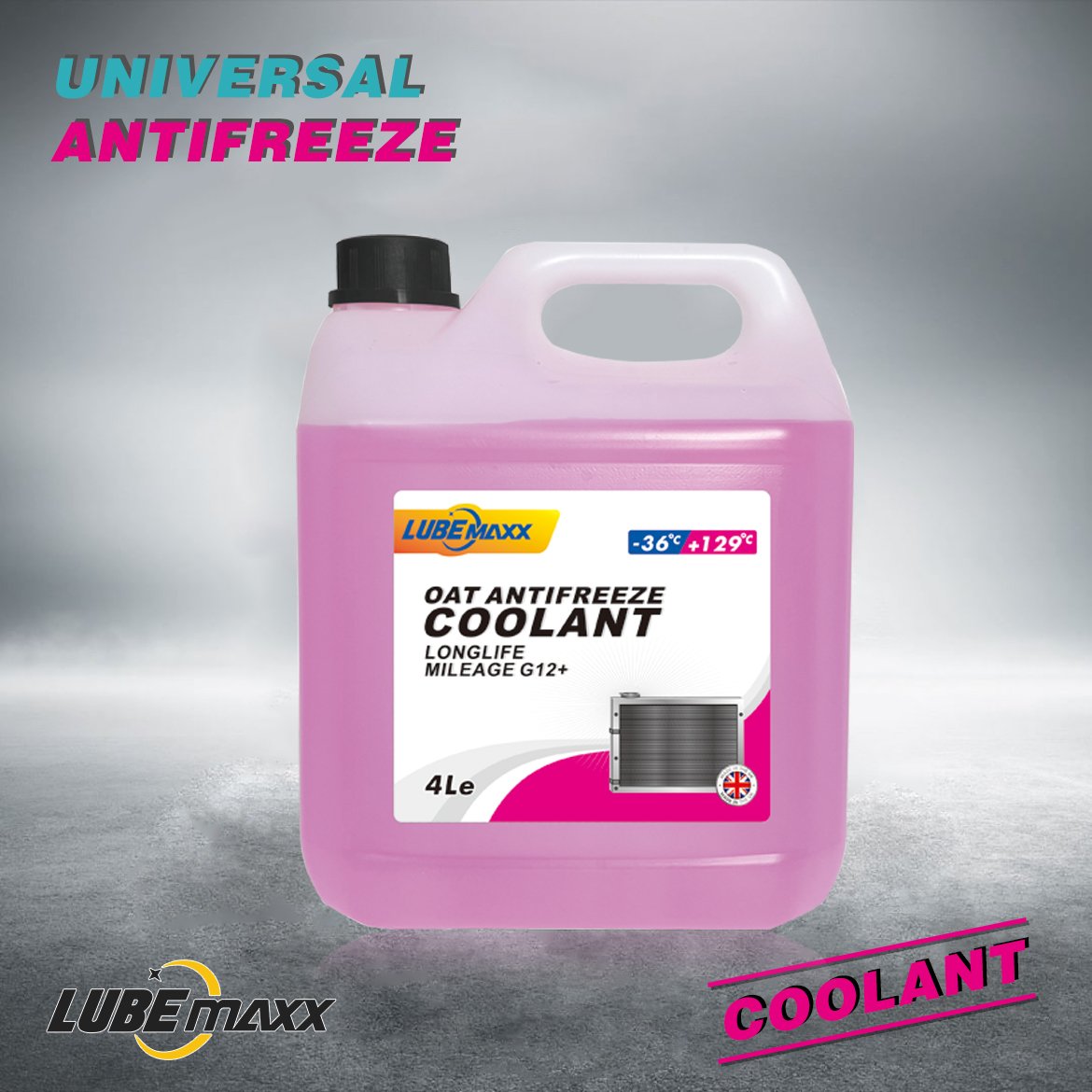 50/50 Quality 1 Gallon 4L Antifreeze Coolant Liquid Car Engine Radiator Coolant Fluid With Red Blue Pink Color