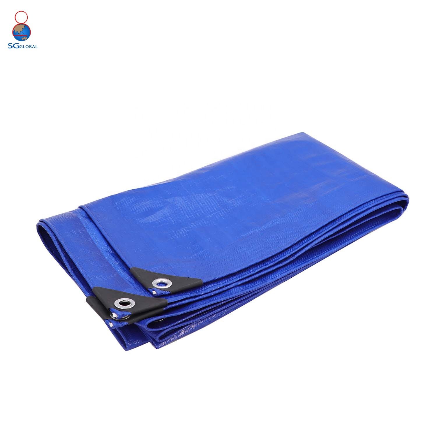 Tarpaulin Coated Waterproof Truck Sliver Clear PE with Eyelets Heavy Duty Plastic Poly Tarp Fabric Pink Blue Orange Black White