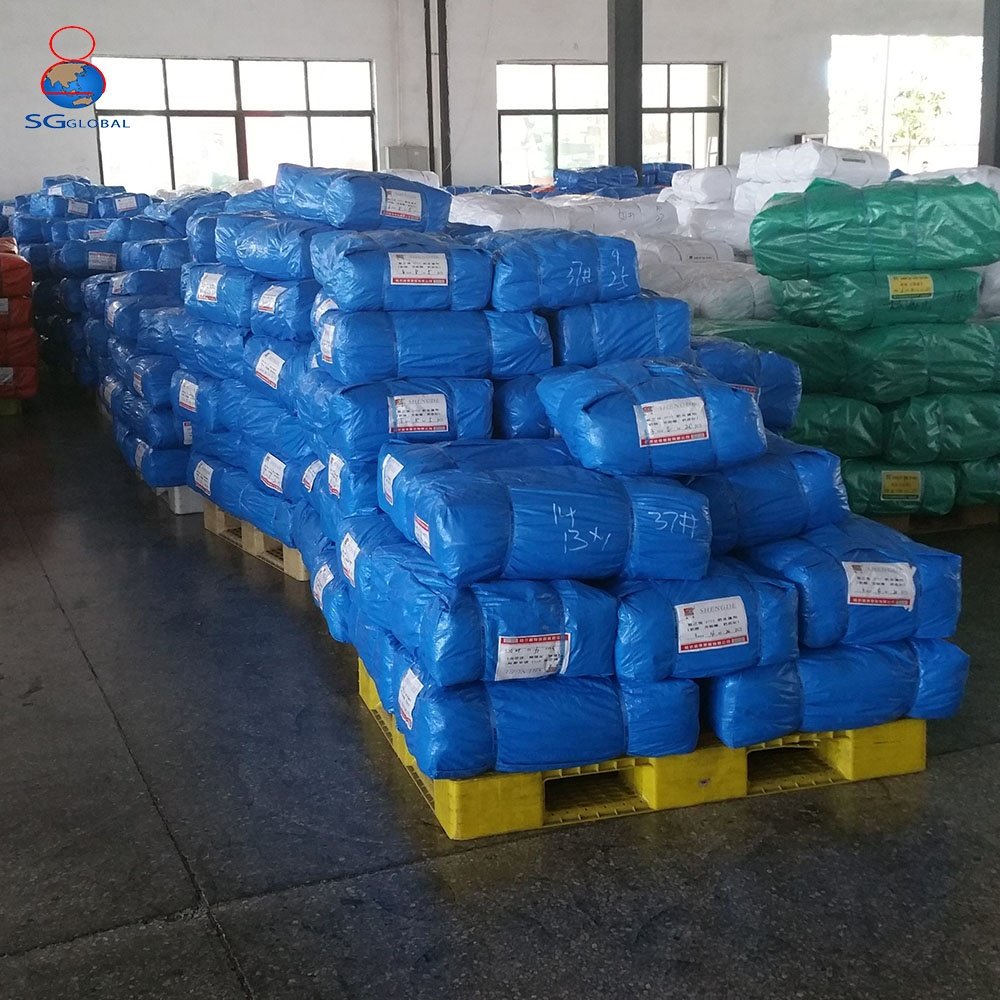 Tarpaulin Coated Waterproof Truck Sliver Clear PE with Eyelets Heavy Duty Plastic Poly Tarp Fabric Pink Blue Orange Black White