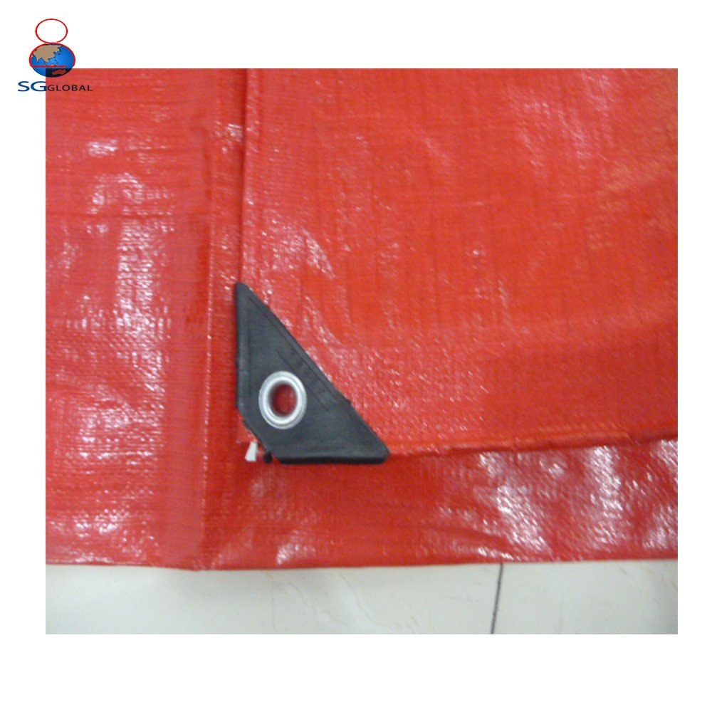 Tarpaulin Coated Waterproof Truck Sliver Clear PE with Eyelets Heavy Duty Plastic Poly Tarp Fabric Pink Blue Orange Black White