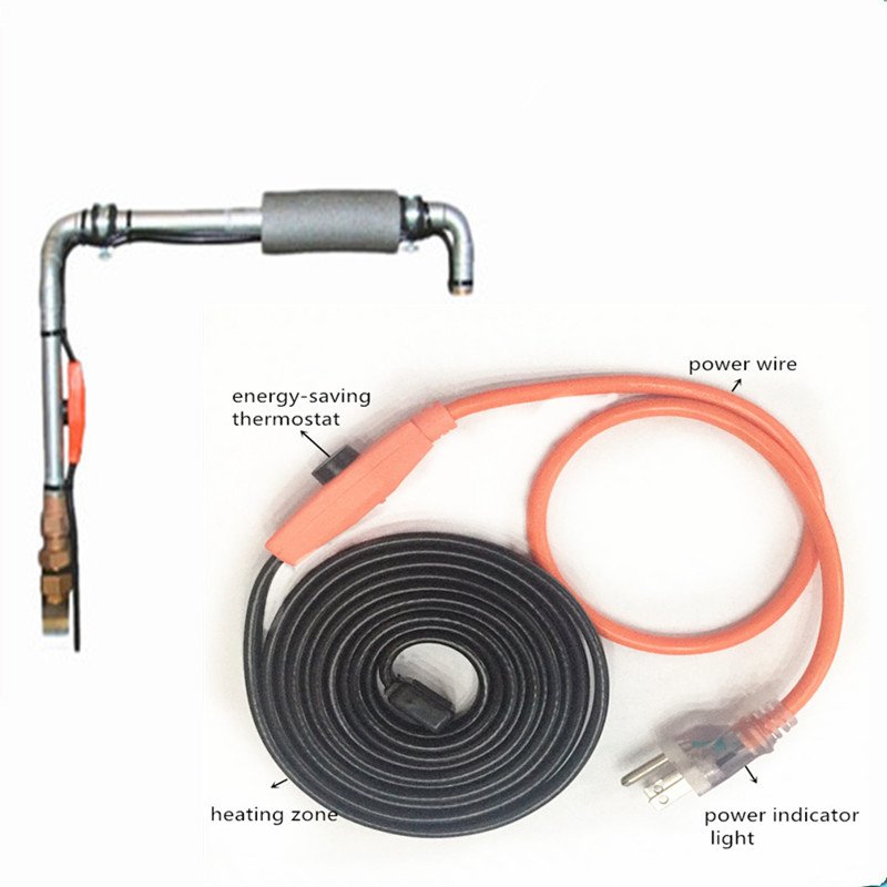 240V 16W/m PVC Insulated Tinned Copper Heating Cable Water Pipe Antifreeze Manufacture