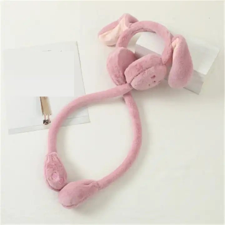 K1076 Hot Earmuffs Will Move Rabbit Ears Cute Earmuffs Female Winter Weather Warm Earmuffs Antifreeze Package Ear Hat
