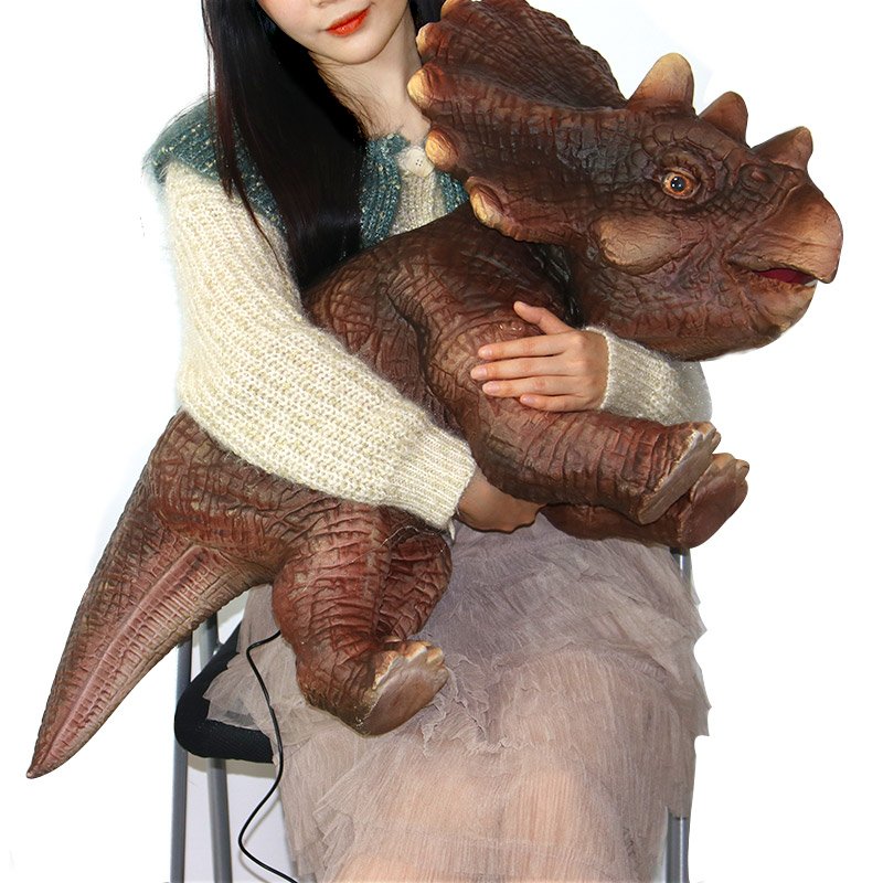 2025 Realistic Cute Animatronic Rubber Dinosaur Hand Puppet for Sale