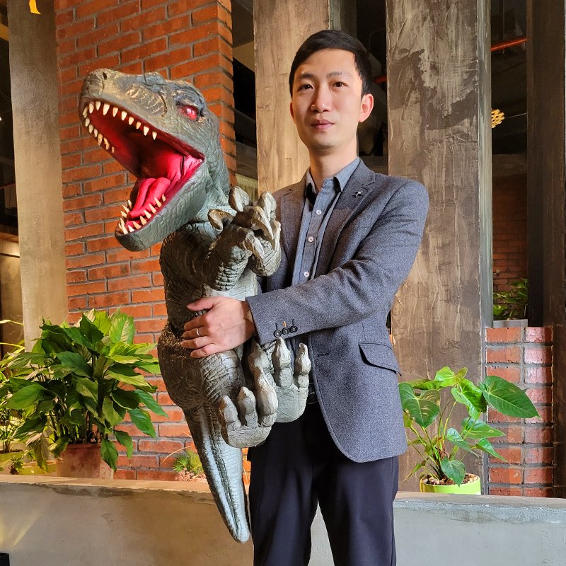 2025 Realistic Cute Animatronic Rubber Dinosaur Hand Puppet for Sale