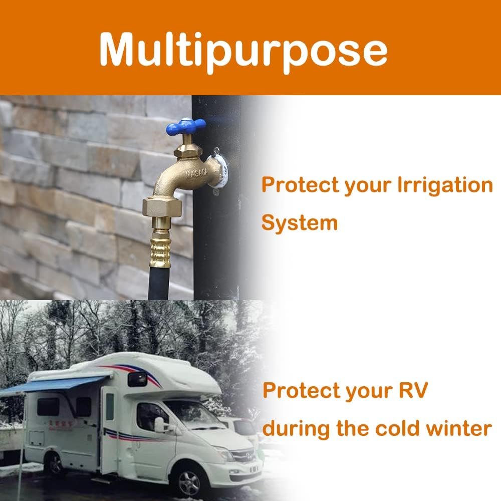 RV Winterizing Kit 12"Hose Air Compressor Quick Connect Blow Out Fitting Plug for Motorhome