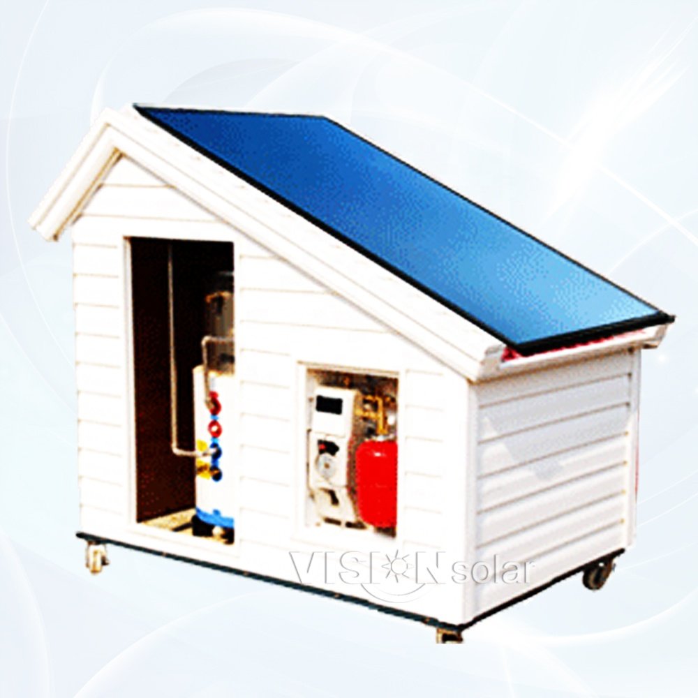 Stainless Steel Aluminum Split Flat Panel Solar Water Heater System Antifreezing Closed Outdoor Household Hotel Freestanding