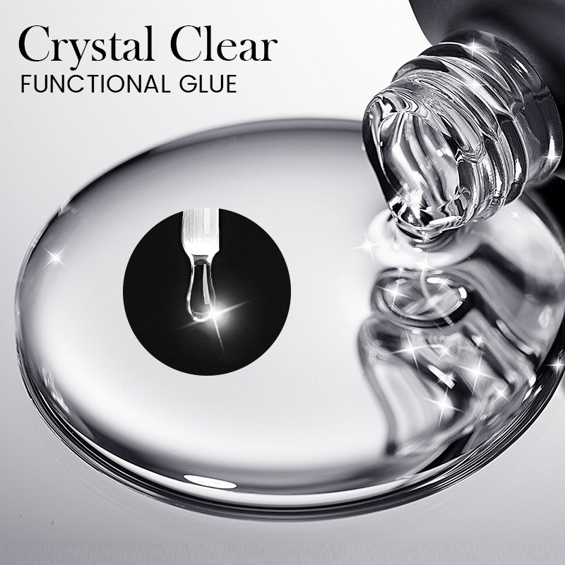 BORN PRETTY PRO 15ml Clear Functional Gel Collection Resin Uv Rubber Base Gel Long Lasting Top Base Coat Gel Polish for Salon
