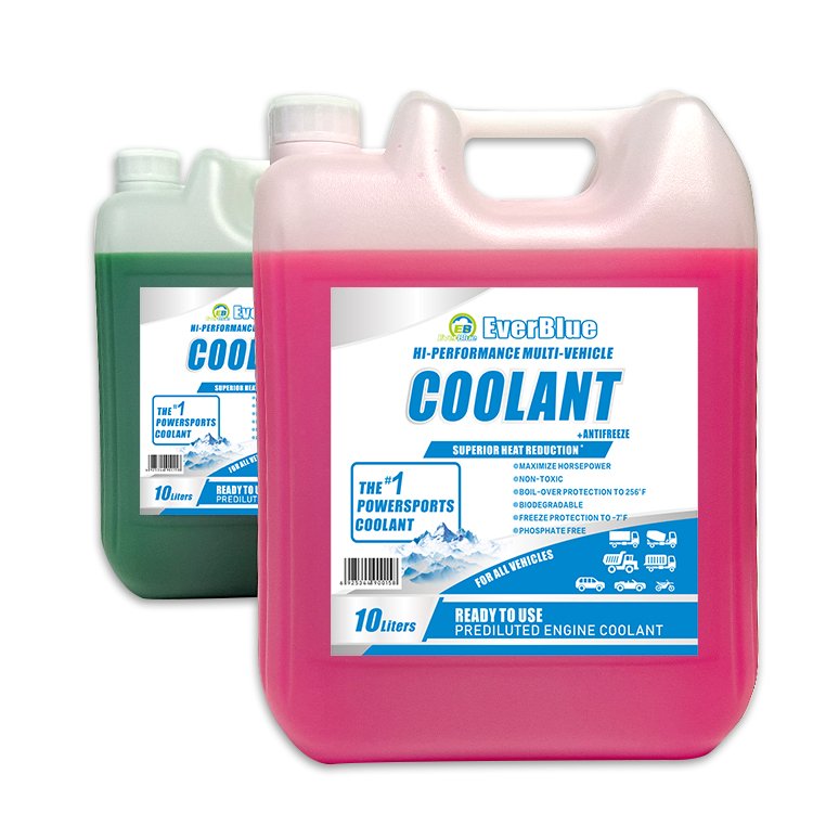EverBlue Brand New Series Super Longlife Organic Synthetic Antifreeze Car Coolant Antifreeze Green and Pink Color