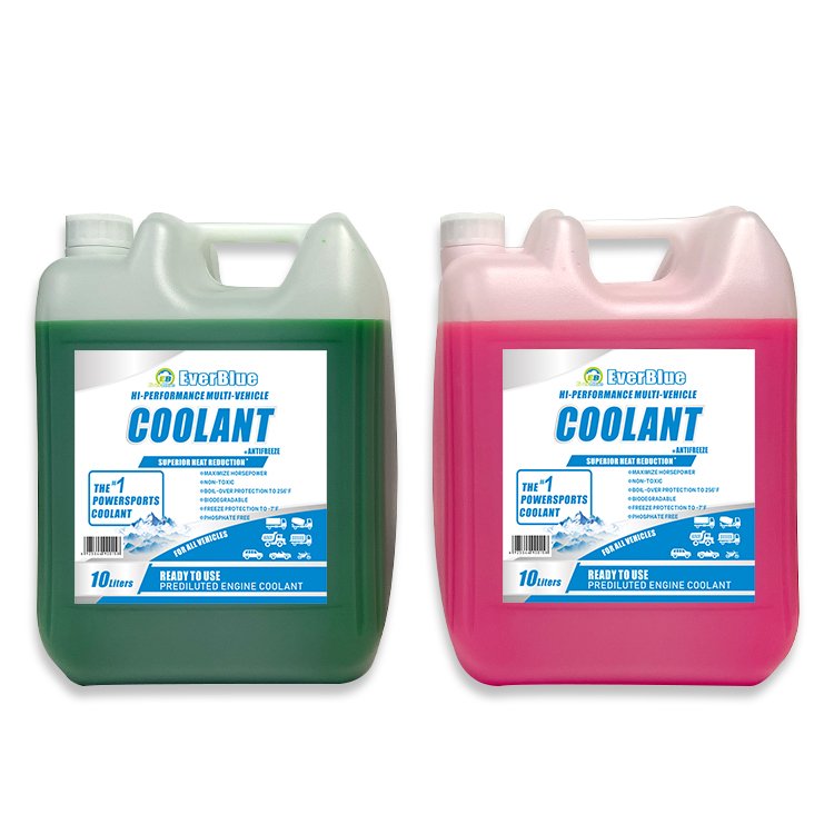 EverBlue Brand New Series Super Longlife Organic Synthetic Antifreeze Car Coolant Antifreeze Green and Pink Color