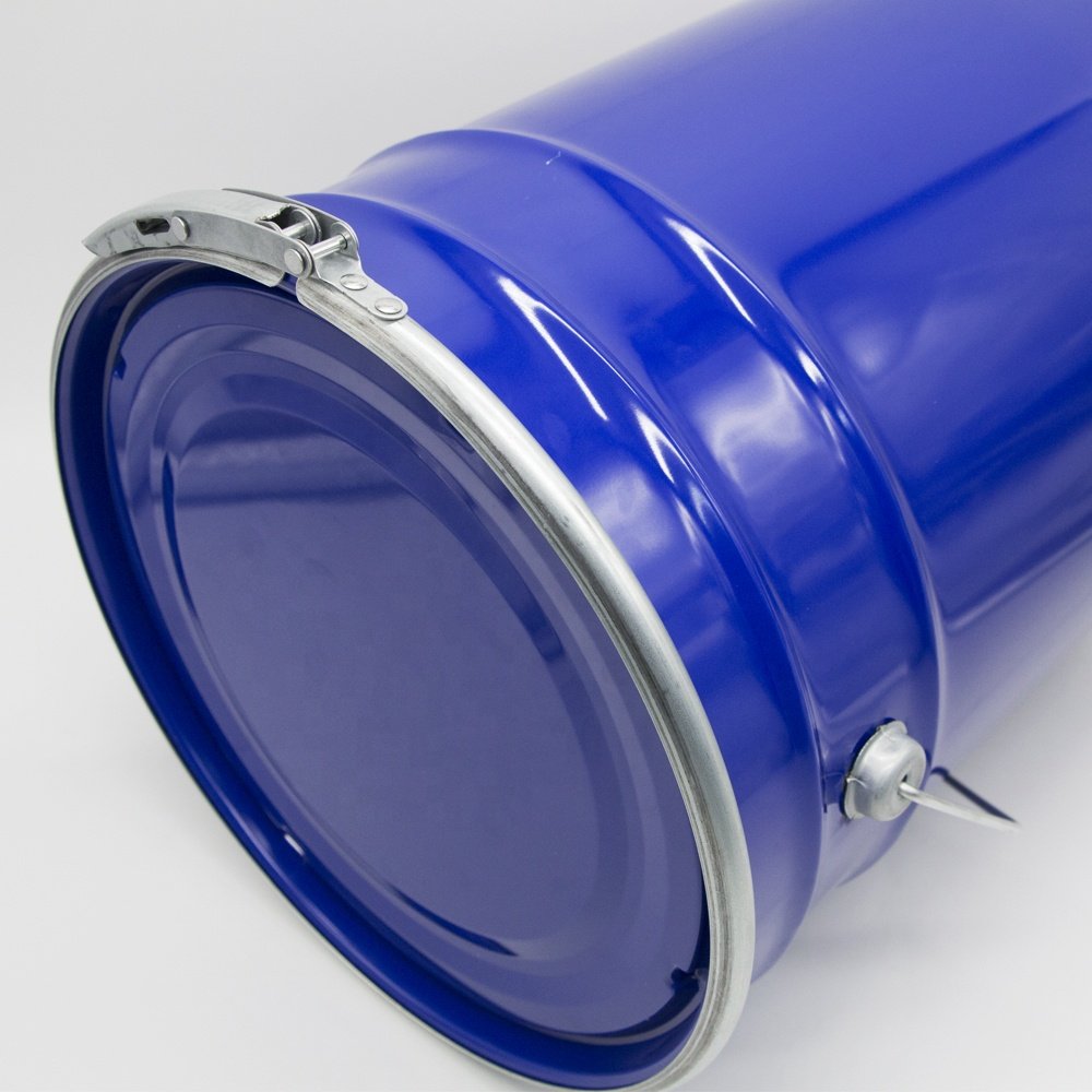 Customized 20 Liters Metallic Bucket with Locking Ring Cover for Bitumen Packaging