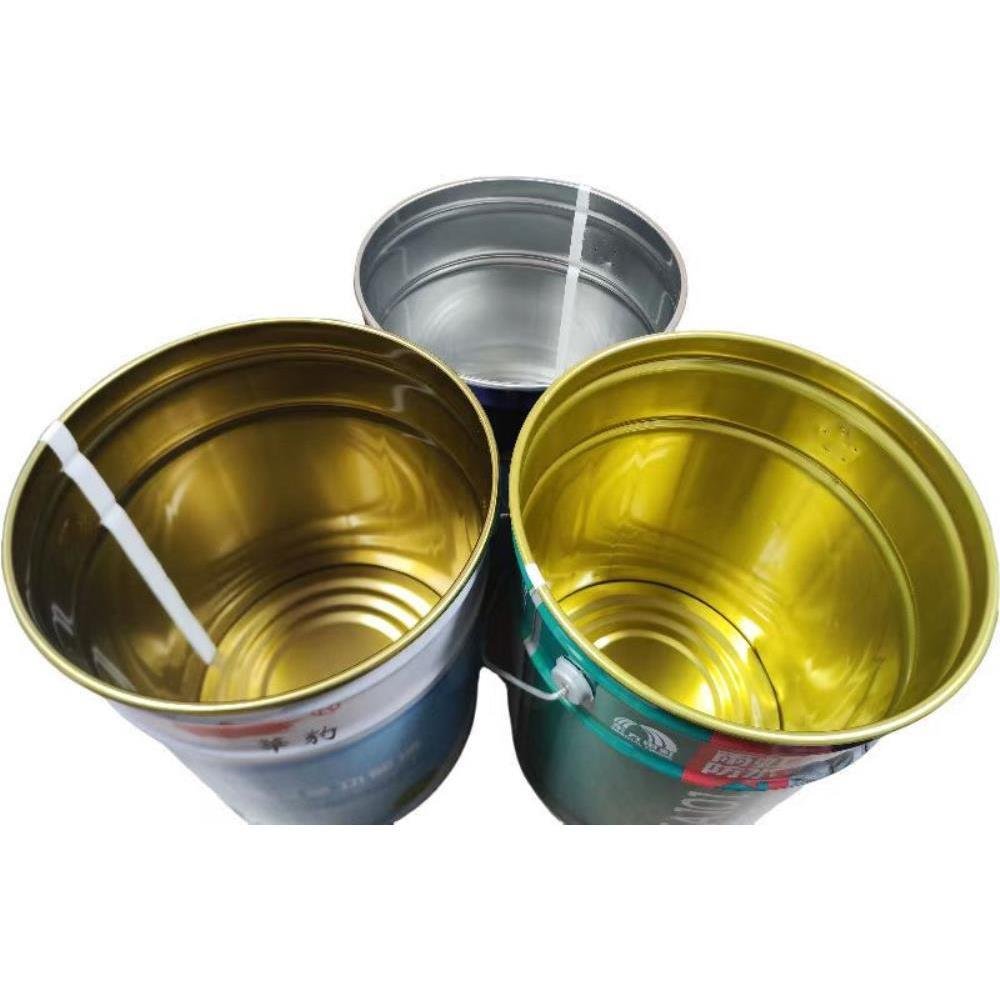 Chinese Factory Price Empty Paint Bucket Metal Tin Pail With Steel Iron Coating Offset Printing Drum Barrel for Use in Packs