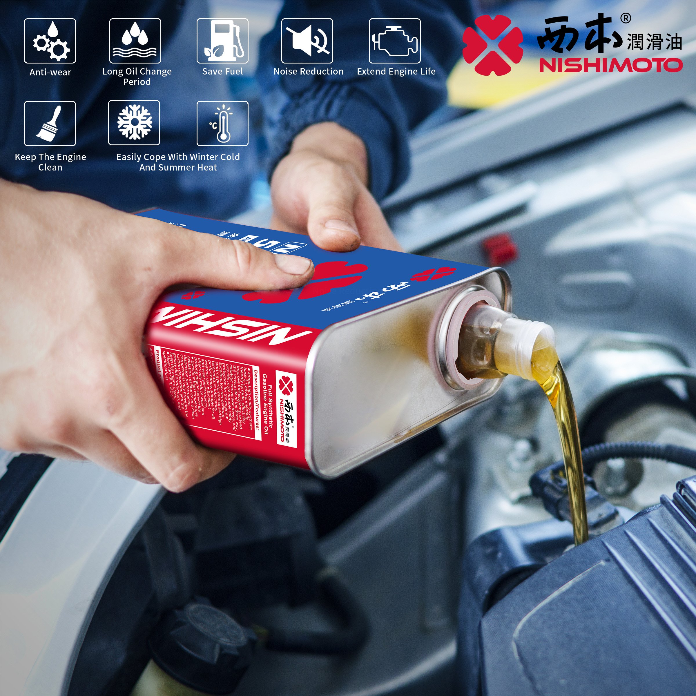 2KG NISHIMOTO Organic Synthetic Antifreeze -45C Coolant