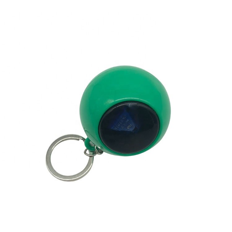 Customized 4.5cm Magic 8 Ball Decision Maker Keychain Plastic Fortune Telling Key Chain Ball