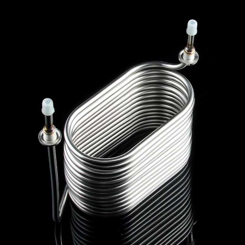 Double Tube 316 Stainless Steel Homebrew Food Grade Tube Heat Exchanger Immersion Wort Chiller Cooling Coil for Beer Brew