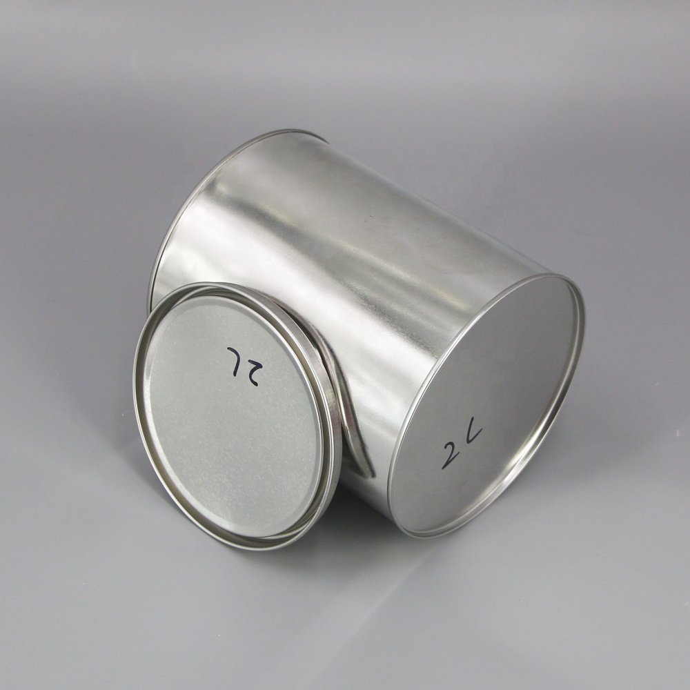 China Manufacturers Custom 2L Empty Paint Tin Cans with Lever Lid