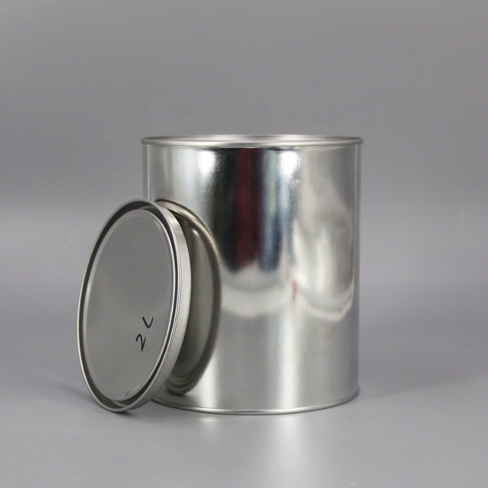 China Manufacturers Custom 2L Empty Paint Tin Cans with Lever Lid