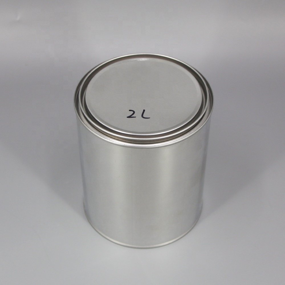 China Manufacturers Custom 2L Empty Paint Tin Cans with Lever Lid
