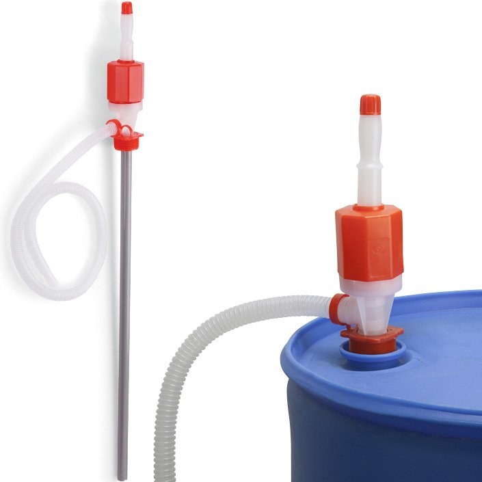 Pompe Siphon Pour Transvasement Liquide Huile Gasoil / Pompe Manuelle a Poussoir Pour Detergents