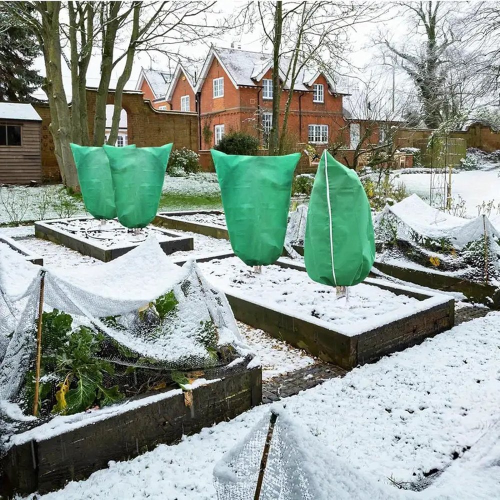 Outdoor Winter Insulation Cover for Plants Fruit Trees Insect and Windproof Antifreeze Cover Cross-Border Garden Supplies
