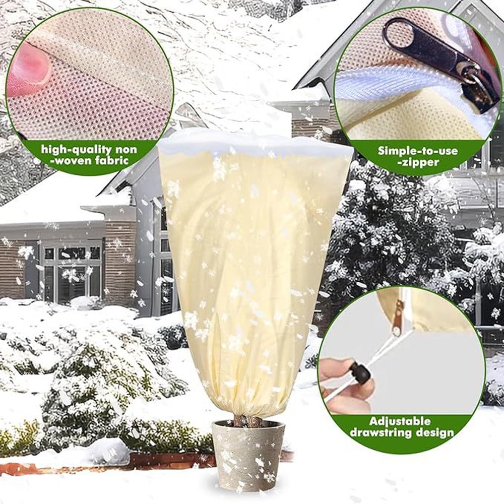 Outdoor Winter Insulation Cover for Plants Fruit Trees Insect and Windproof Antifreeze Cover Cross-Border Garden Supplies
