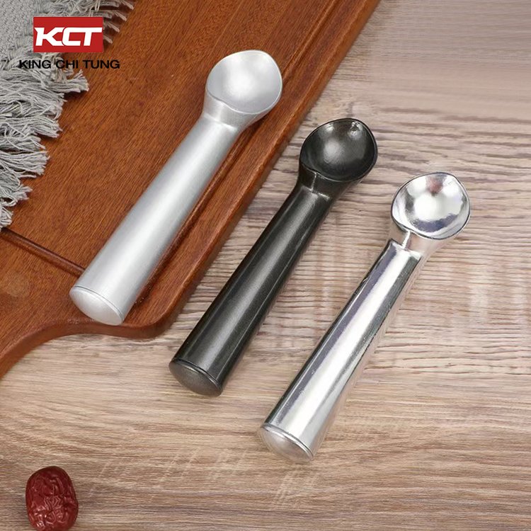 Portable Aluminum Alloy Non-Stick Anti-Freeze Ice Cream Scoop Spoon Eco-Friendly Home Kitchen Accessories