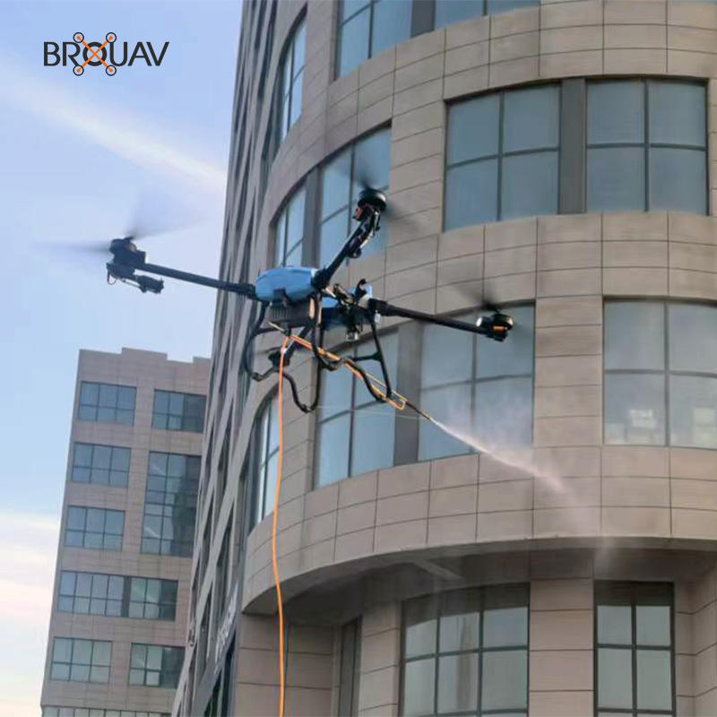BROUAV Intelligent Remote Control Cleaning Drone Building Washing Drones