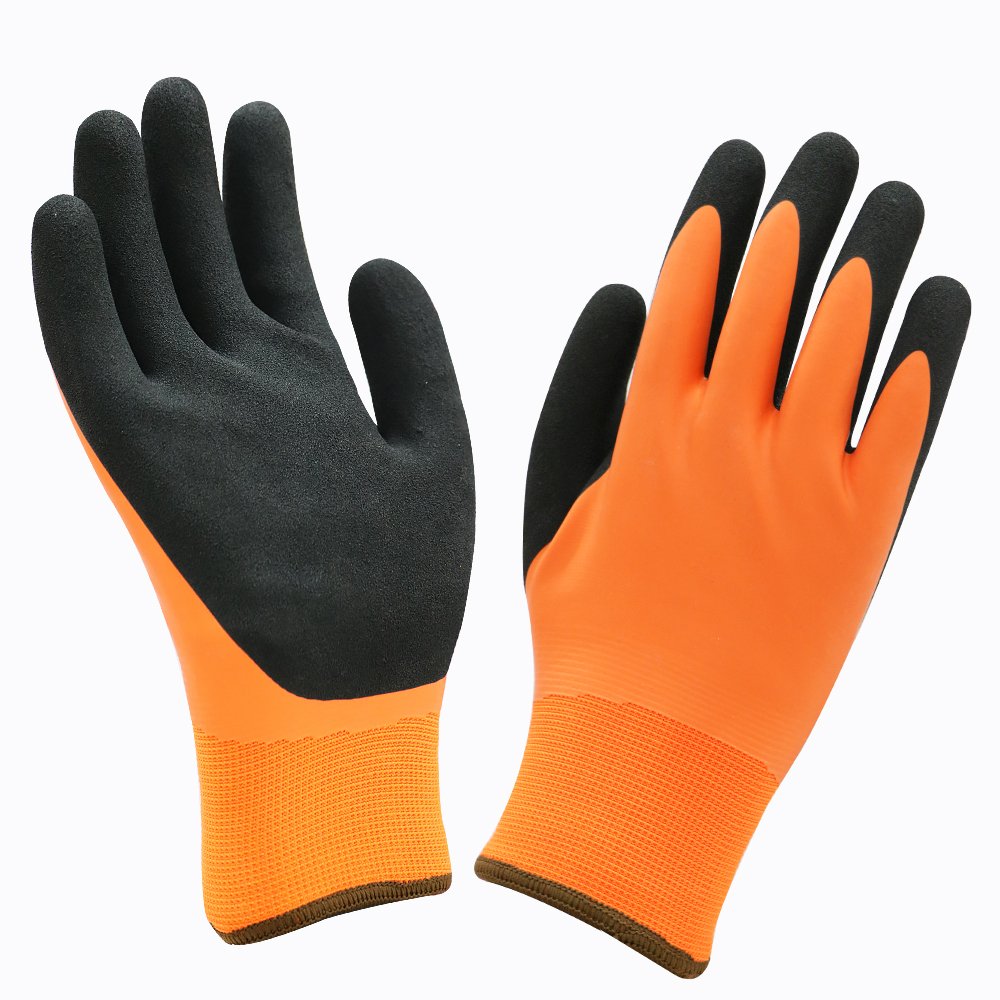Wholesale Outdoor Winter Work Gloves Ice Snow Activities Power Grip Anti Freezing Gloves Thermal Construction Gloves Latex