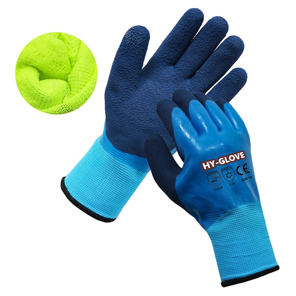 Wholesale Outdoor Winter Work Gloves Ice Snow Activities Power Grip Anti Freezing Gloves Thermal Construction Gloves Latex