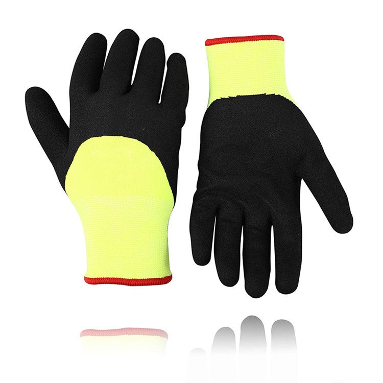 Wholesale Outdoor Winter Work Gloves Ice Snow Activities Power Grip Anti Freezing Gloves Thermal Construction Gloves Latex