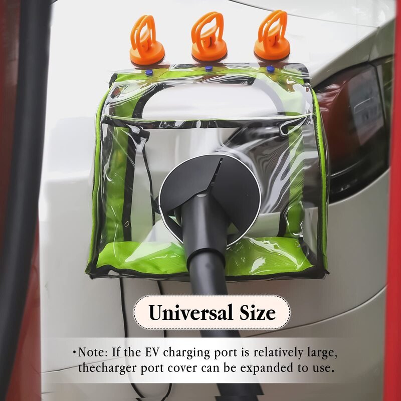 EV Charger Plug Port Cover Magnet Adsorption Electric Car Charging Port Cover Outdoor Car Charging Accessories