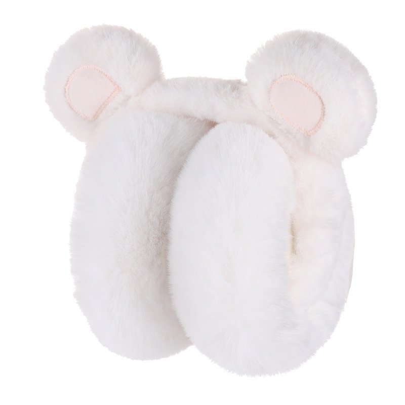 Winter Fur Plush Earmuffs Warm Antifreeze Foldable Ear Protection Cute Frog Heart Rabbit Bear Earflap Earmuff Fluffy Scarf Girls
