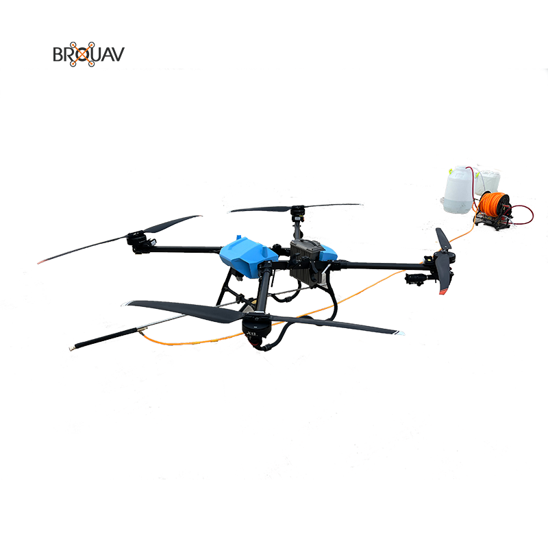 BROUAV Intelligent Remote Contoll Dual Usage Solar Panel Delivery Cleaning Drone With 55kg High Payload