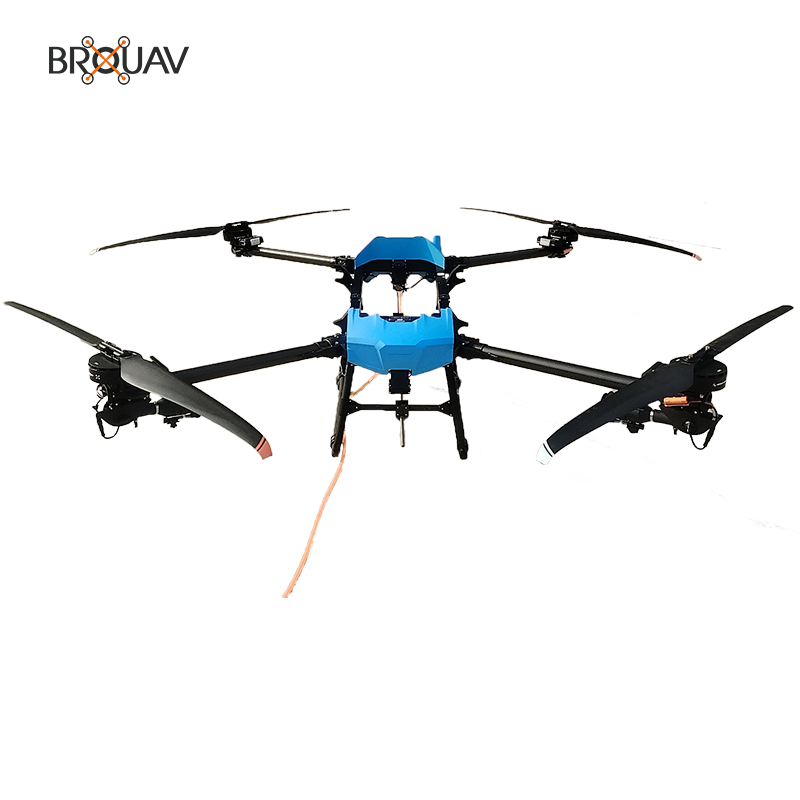 BROUAV Intelligent Remote Contoll Dual Usage Solar Panel Delivery Cleaning Drone With 55kg High Payload