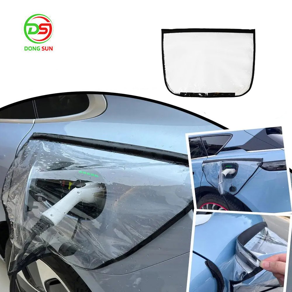 Electric Car Charging Port Rain Cover New Energy Auto Magnetics Suction Rainproof EV Charger Guns Protection EV Car Accessories