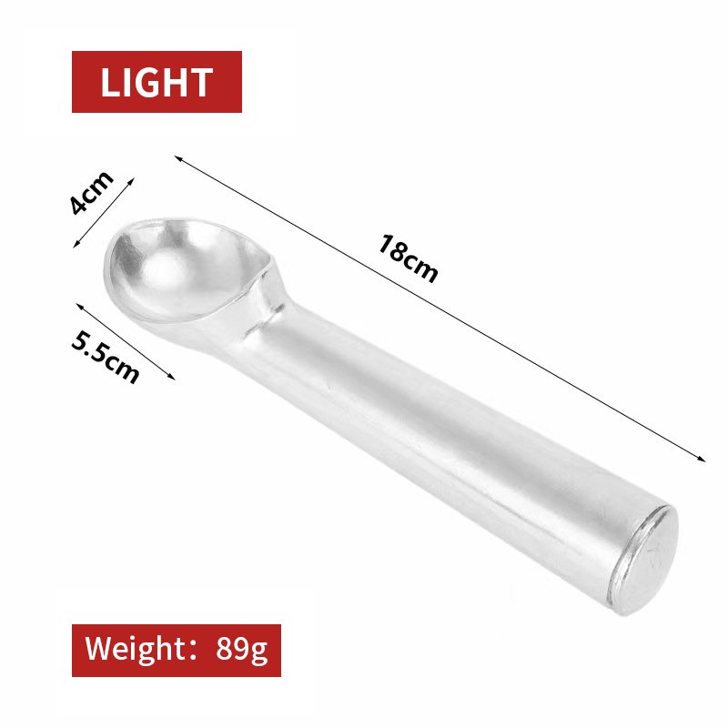 Portable Aluminum Alloy Non-Stick Anti-Freeze Ice Cream Scoop Spoon Sustainable Home Kitchen Accessory