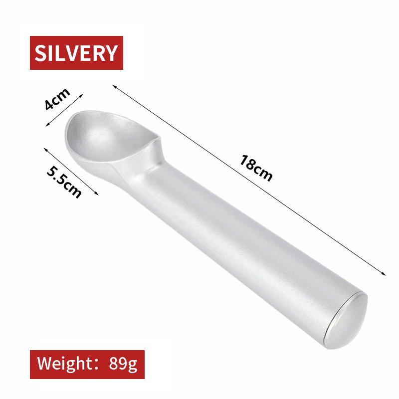 Portable Aluminum Alloy Non-Stick Anti-Freeze Ice Cream Scoop Spoon Sustainable Home Kitchen Accessory