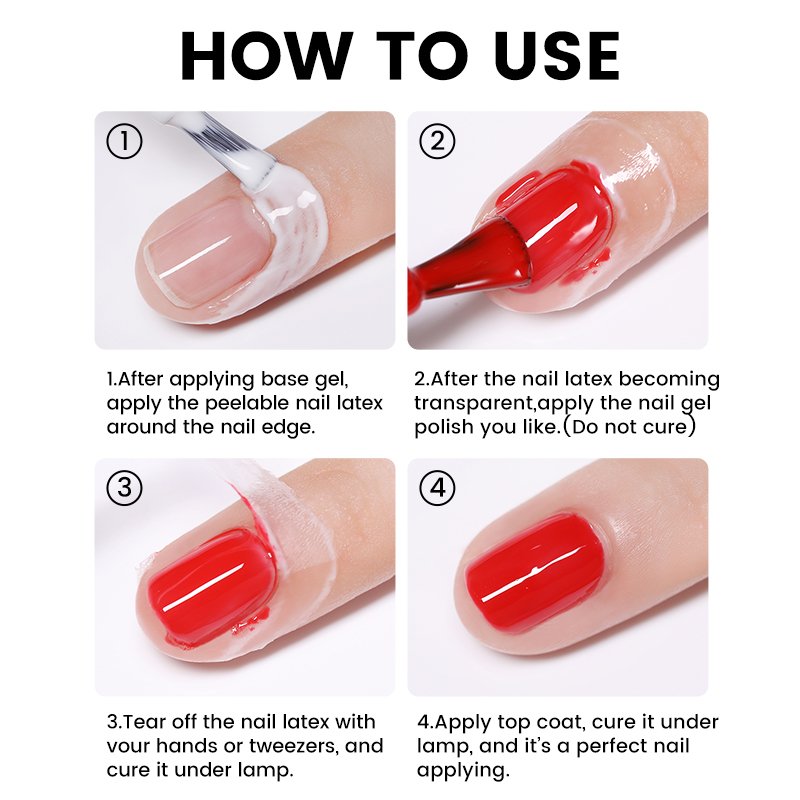 BORN PRETTY 10ml Nail Care Antifreezing Peel Off Nail Liquid Latex Cuticle Protector Polish