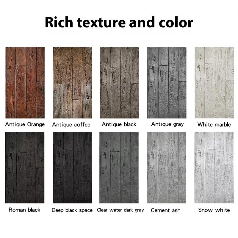PU Artificial Stone Wall Panel Immitating Weathered Wood Grain Light Culture Stone Old Boat Wood Board Rotten Wood Background