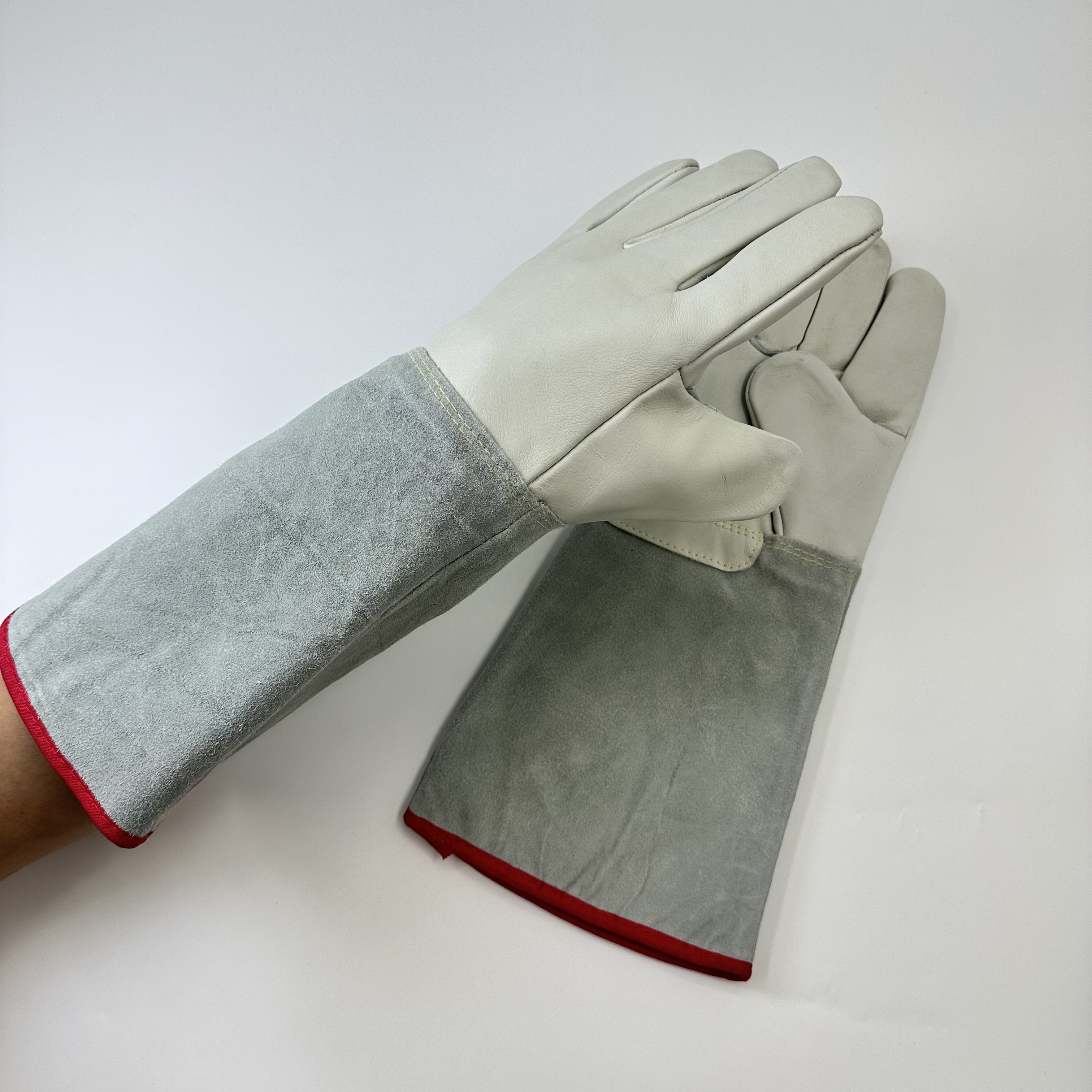 Cold Low Temperature Freeze Cryogenic Liquid Nitrogen Cold Storage Leather Work Gloves 25cm,30cm,35cm,40cm,45cm,60cm
