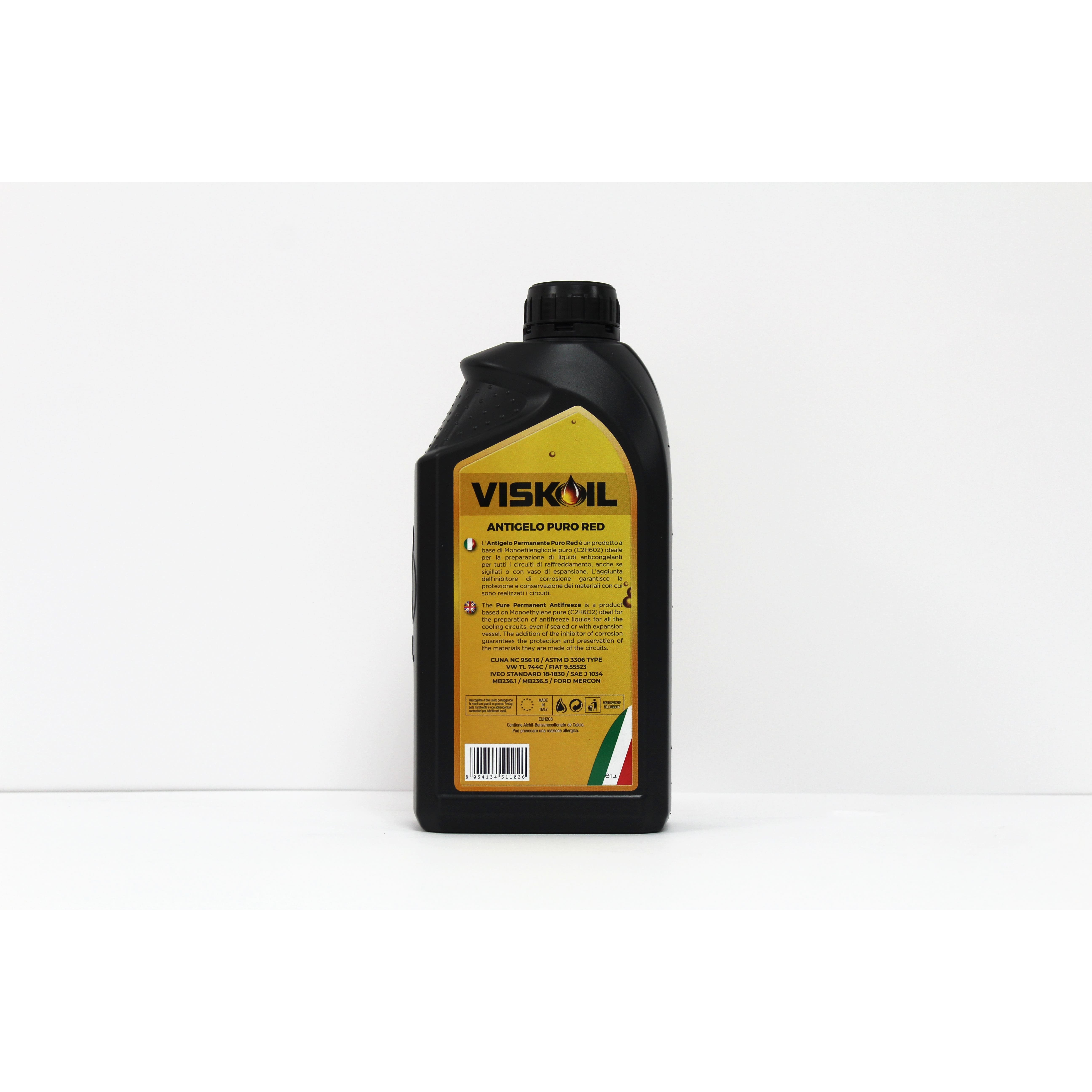 PURE RED ANTIFREEZE LIQUID - 5X1 PACK - HIGH-PERFORMANCE COOLANT FOR ALL COOLING SYSTEMS.