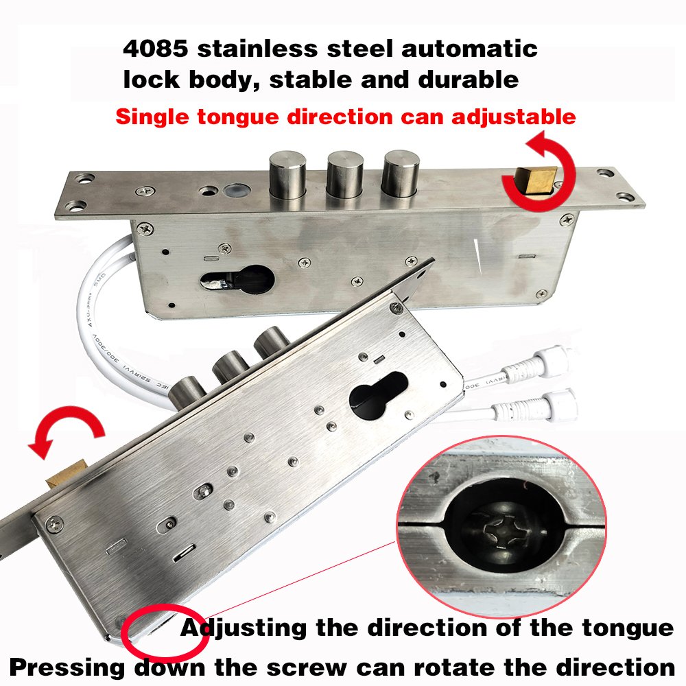 Courtyard Rainproof Antifreeze Gate Built-in Aluminum Lock Full Automatic Electronic Biological Fingerprint Door Lock